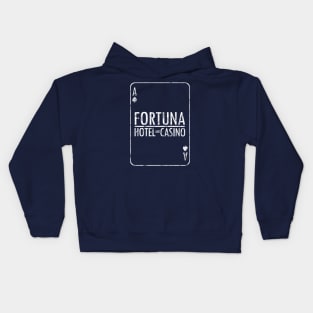 Blood & Truth Fortuna Hotel And Casino Playing Card Kids Hoodie
